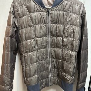 Athleta woman brown Puffer Jacket size S/ pre owned # 464